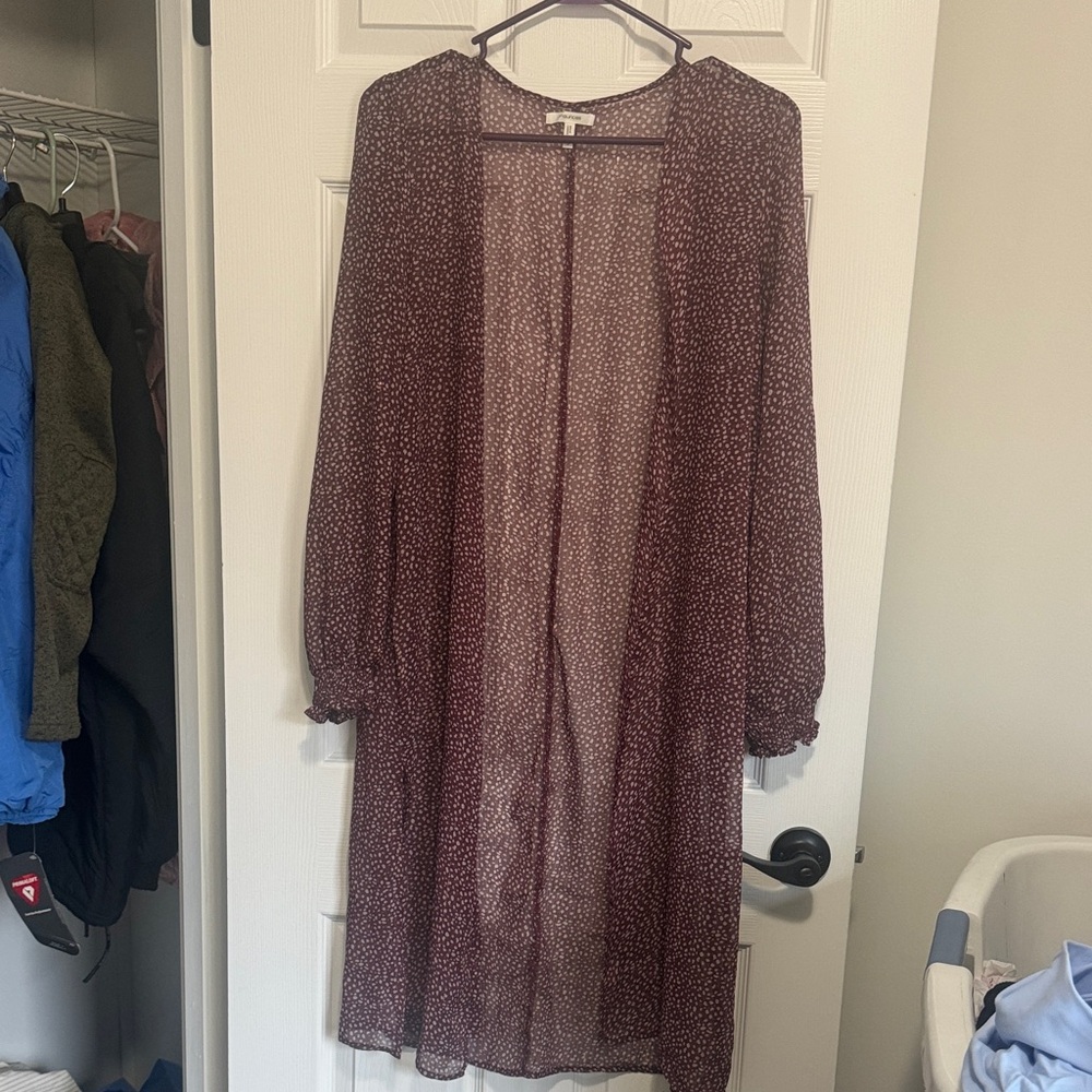 Maurices Burgundy Tunic